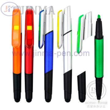 A promoção Highlighter caneta esferográfica Jm-6022 com uma caneta de toque